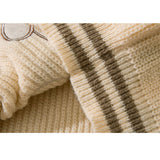 Orso modello colore blocco cardigan maglione