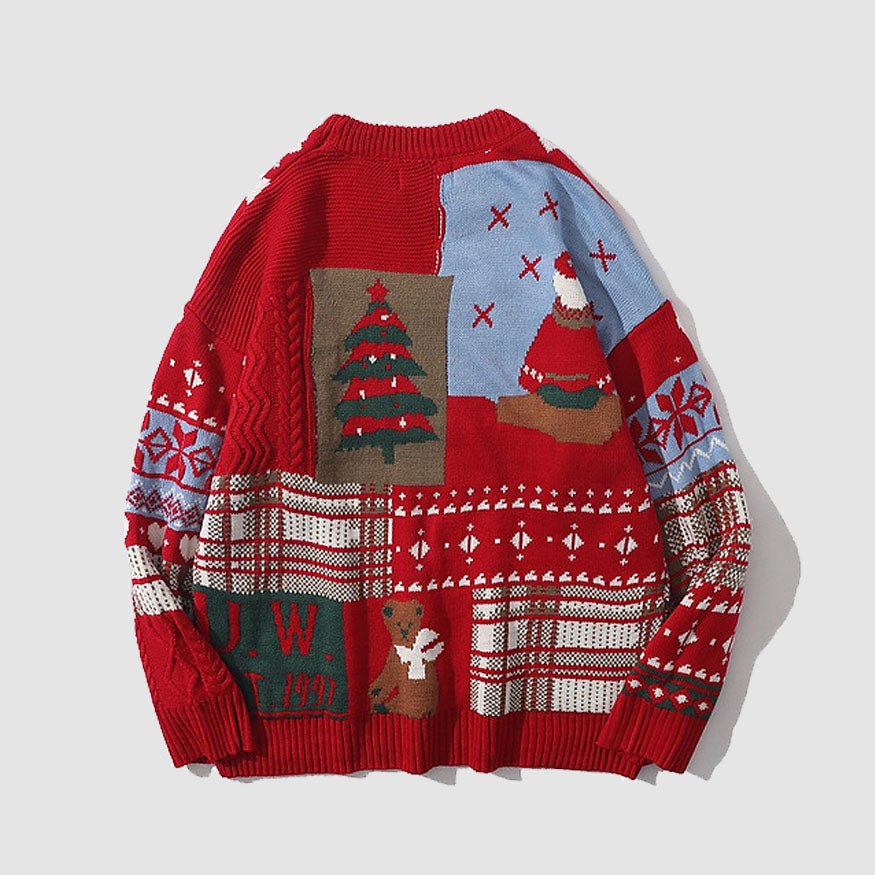Carino orso di Natale modello maglia maglione