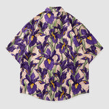 Sommerhemd mit Iris-Print