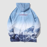 Mountain Pattern Sonnendichte QD-Jacke mit Kapuze