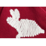 Kaninchen-Muster-Garn-Kunst-Pullover