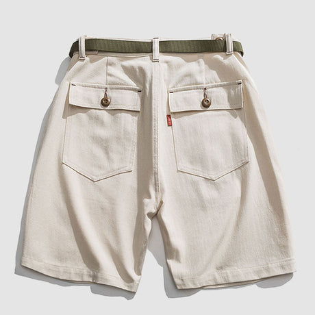 High-Waisted Cargo Shorts