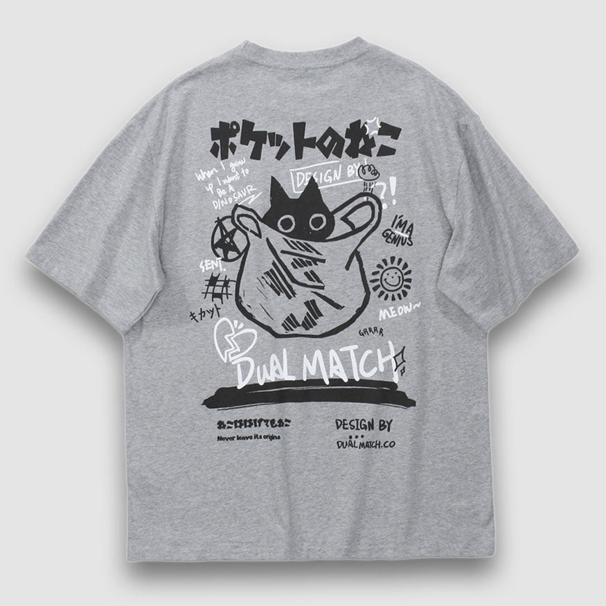 日本風アニメプリントTシャツ