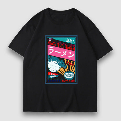 Dishes Poster Cartoon Print Tee