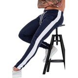 Mens Gym Workout Joggers Pants Tapered
