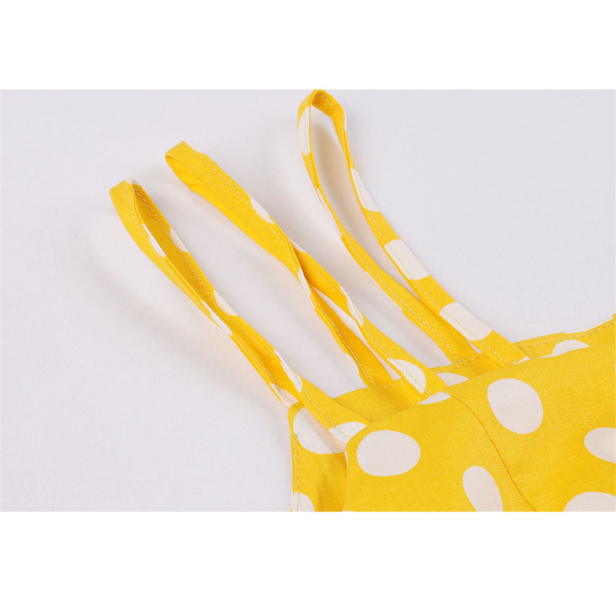 Cami-Trägerkleid mit Polka Dots-Print