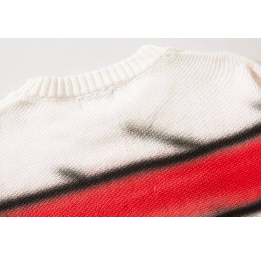 Japanese Style Color Gradient Striped Sweater