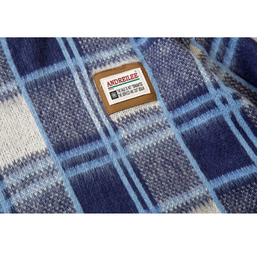Maglione vintage in maglia a quadri