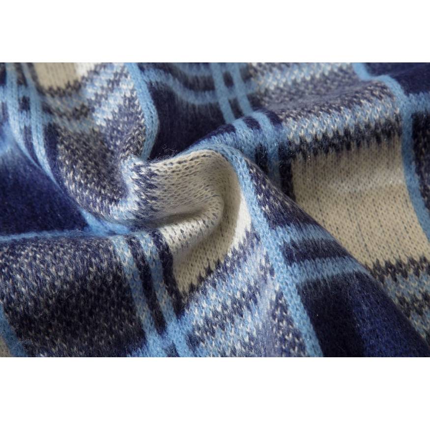 Maglione vintage in maglia a quadri