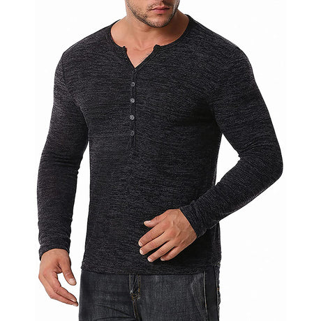 Lässiger, weicher Baumwoll-Waffelstrickpullover für Männer