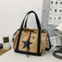 Oluolin College Style Star Printed Bag