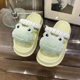 Two Strap Cartoon Doll Decor Sandals