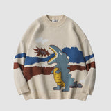 „Ooh“-Dinosaurier-Pullover