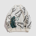 Pullover mit Dinosaurier-Print
