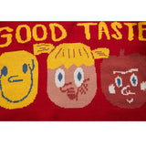 "GOOD TASTE" Cartoon Knit Sweater