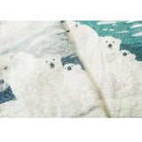 Fuzzy-Pullover mit Eisbär-Muster