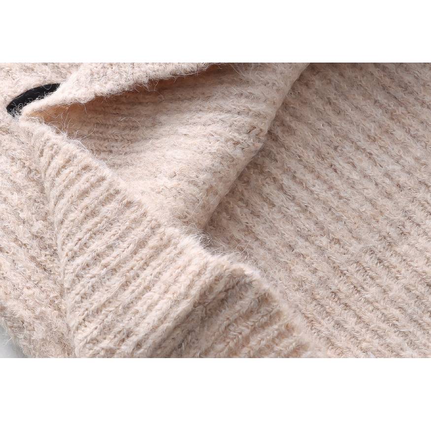 Tulip Embroidery Cardigan Sweater