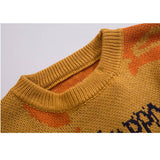 Happy Halloween Pumpkin Pattern Knit Sweater