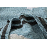 Cat & Cloud Pattern Knit Sweater