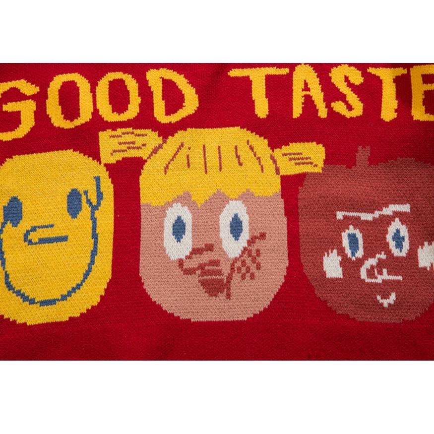 "GOOD TASTE" Cartoon Sweater