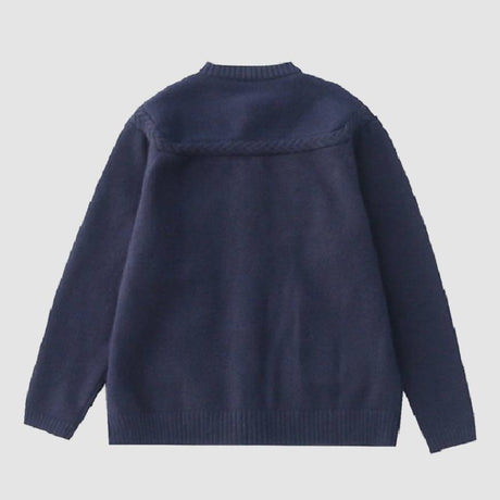 Childlike Duck Pattern Cardigan Sweater