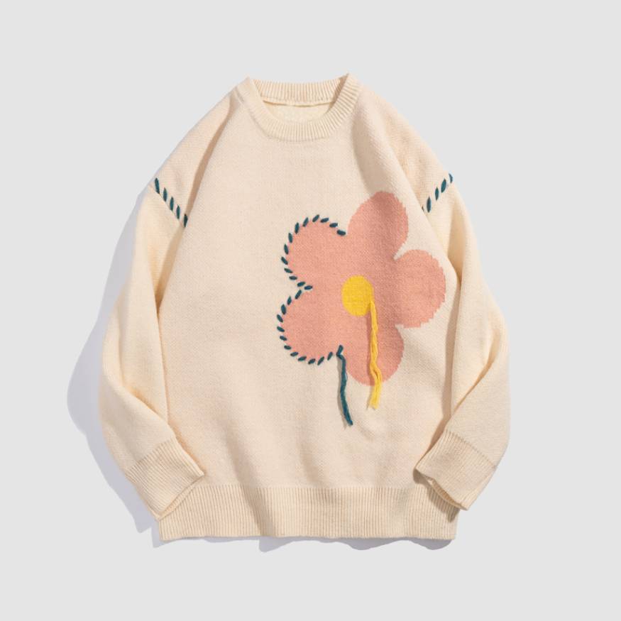 Tassel Flower Pattern Sweater