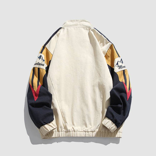 Colorblock Embroidered Jacket