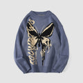 Butterfly & Letters Graffiti Sweater