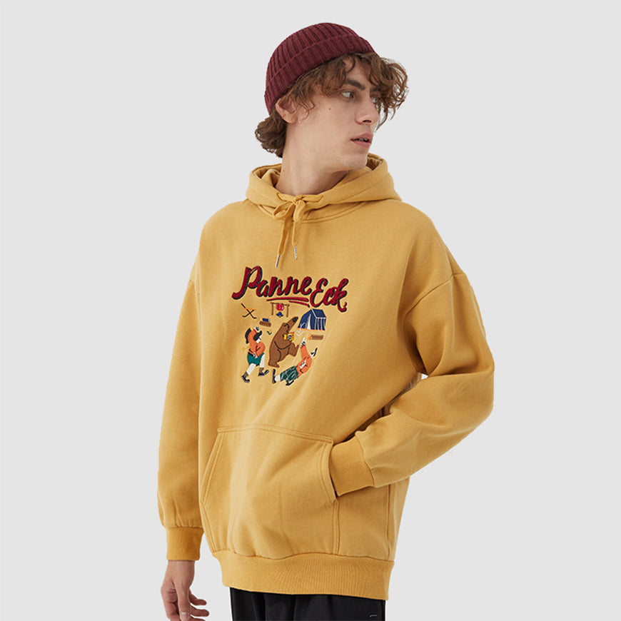 Cartoon-Stickerei-Hoodie