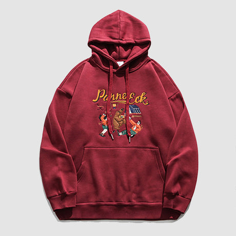 Cartoon Embroidery Hoodie