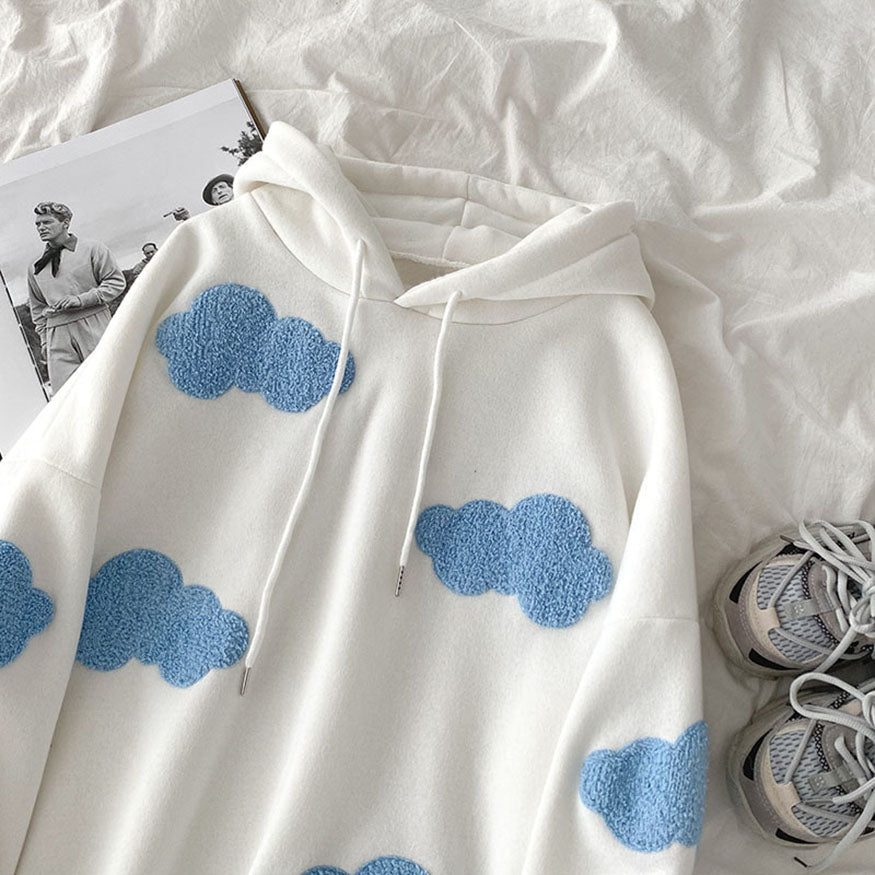 Cloud-Muster-Hoodie