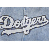 Embroidery Letter Patchwork Denim Baseball Jacket