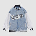 Embroidery Patchwork Denim Baseball Jacket
