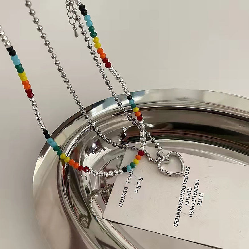 Smiley &amp; Herz-Halskette