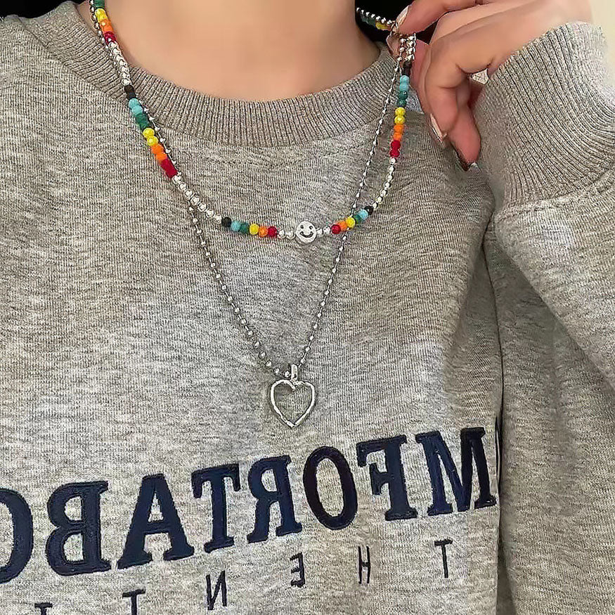 Smiley &amp; Herz-Halskette