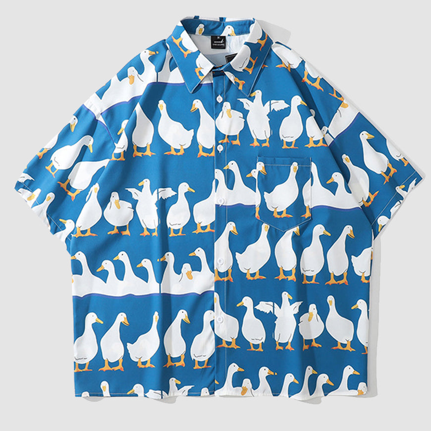 Lovely Ducks Summer Shirt | OLUOLIN