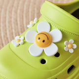 Smiley-Blumen-Garten-Clog