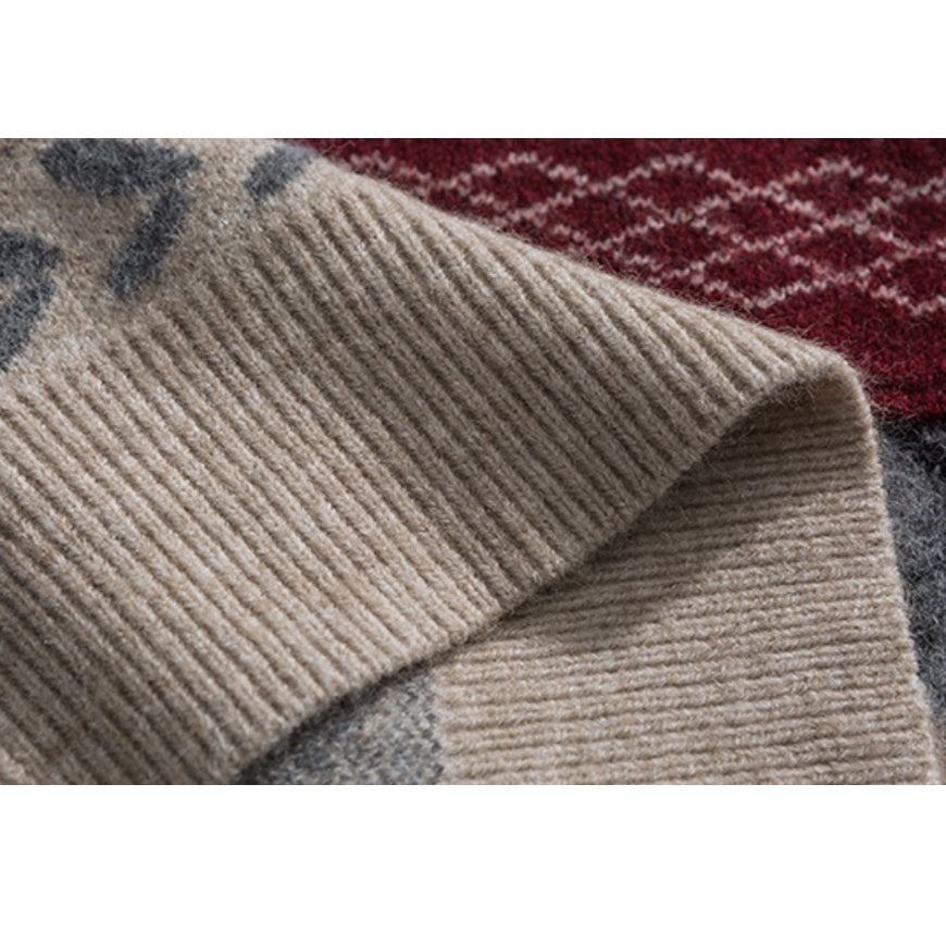 Maglione in maglia a righe vintage