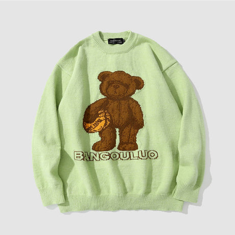 Pullover mit Fußballbären