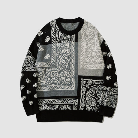 Paisley Stitching Sweater
