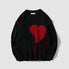 Heart Patch Embroidery Sweater