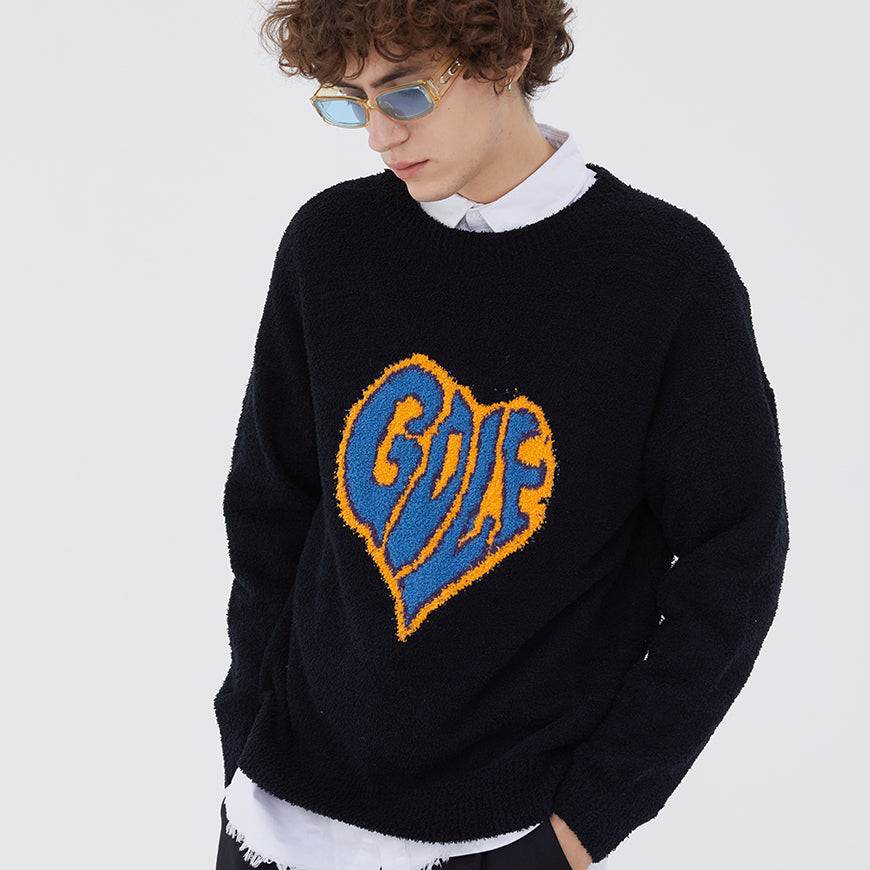 Street Love Embroidery Sweater