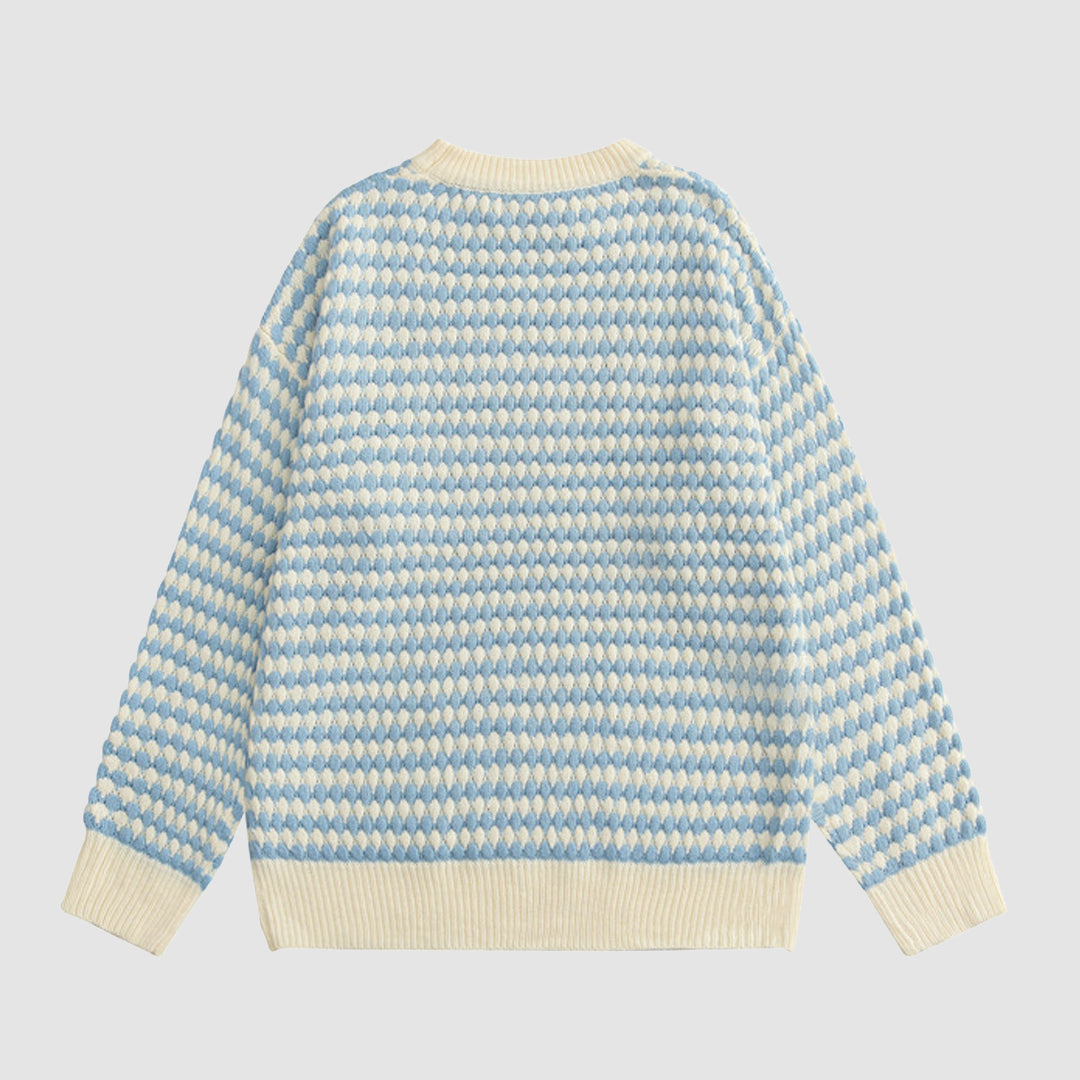 Color Matching Knitted Sweater