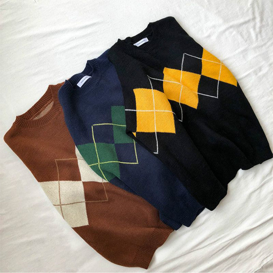 Argyle Japanese Sweater