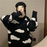 Clouds Print Knitted Sweater