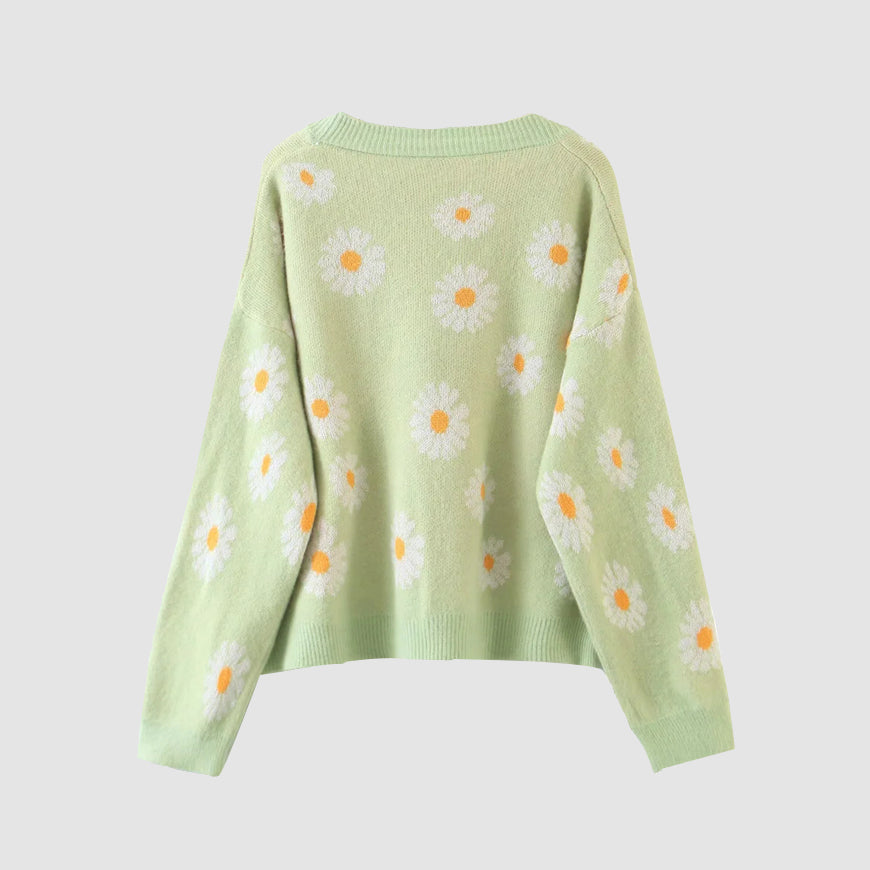 Daisy Cardigan Sweater | OLUOLIN