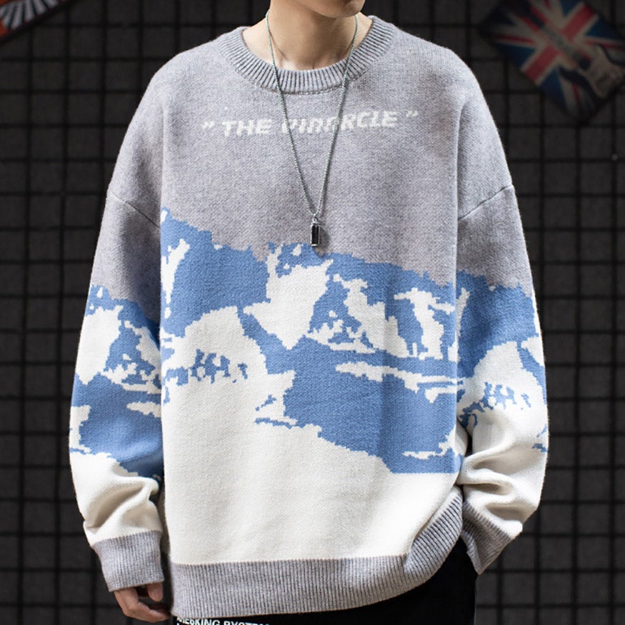 Snow Mountain Knitted Sweater