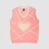Love Jacquard Vest Sweater