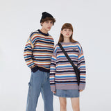 Trendy Striped Knitted Sweater